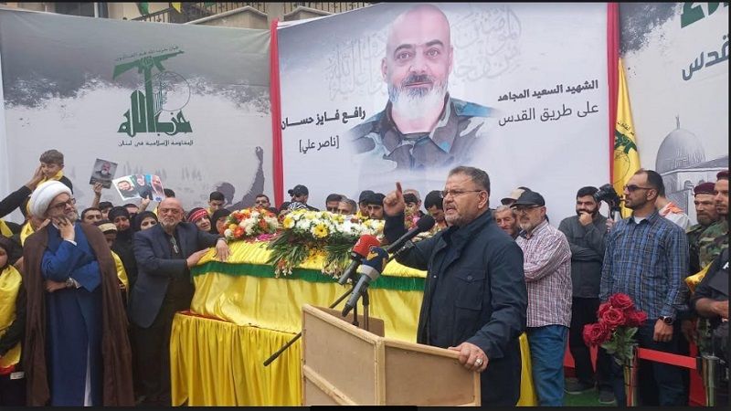 تشييع الشهيد رافع فايز حسان في مدينة الخيام بموكب مهيب