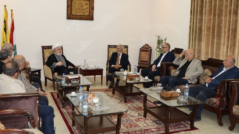 الشيخ قاسم استقبل وفدًا من ندوة العمل الوطني