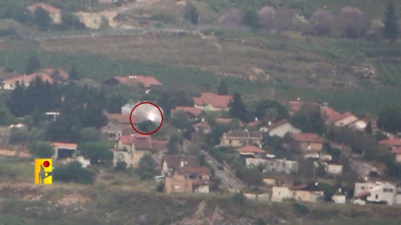 فيديو: عملية استهداف المقاومة الإسلامية مبانيَ يتموضع فيها جنود جيش العدو في المطلة 