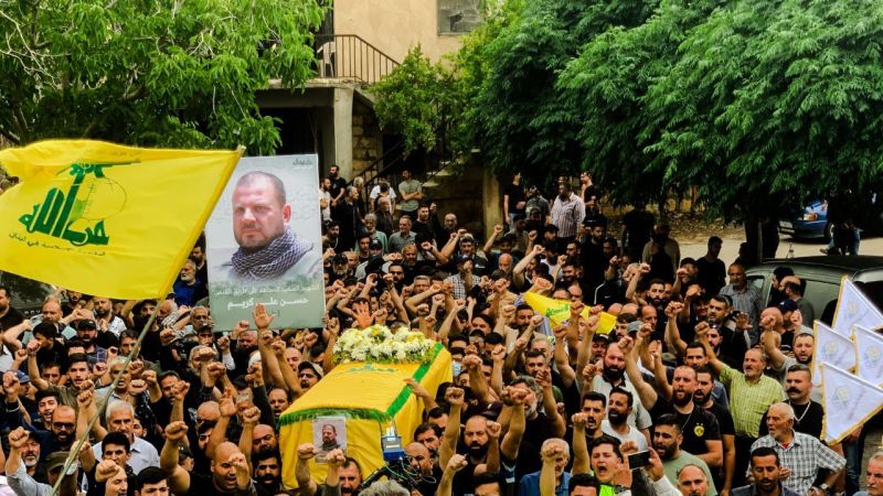 تشييع الشهيد حسن علي كريم في بلدة ديرسريان الجنوبية 