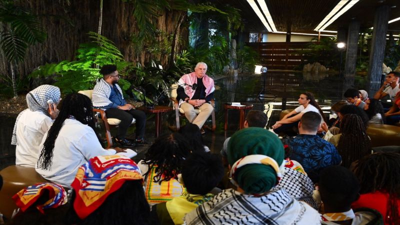 الرئيس الكوبي: الكفاح العالمي من أجل العدالة والكرامة يُحدَّد اليوم في فلسطين