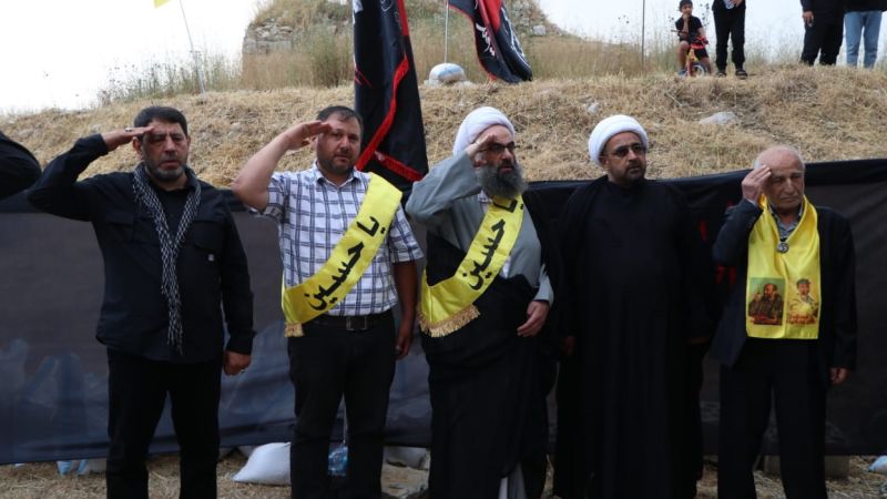 حزب الله يحيي مراسم رفع راية الإمام الحسين (ع) في بلدتي كيفون والقماطية