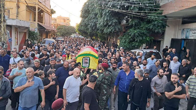 حزب الله شيّع الشهيد على طريق القدس محمد طه في بعلبك