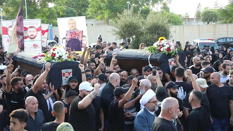 الناقورة تشيّع شهيدي الغدر الصهيوني حسين وعلي مهدي
