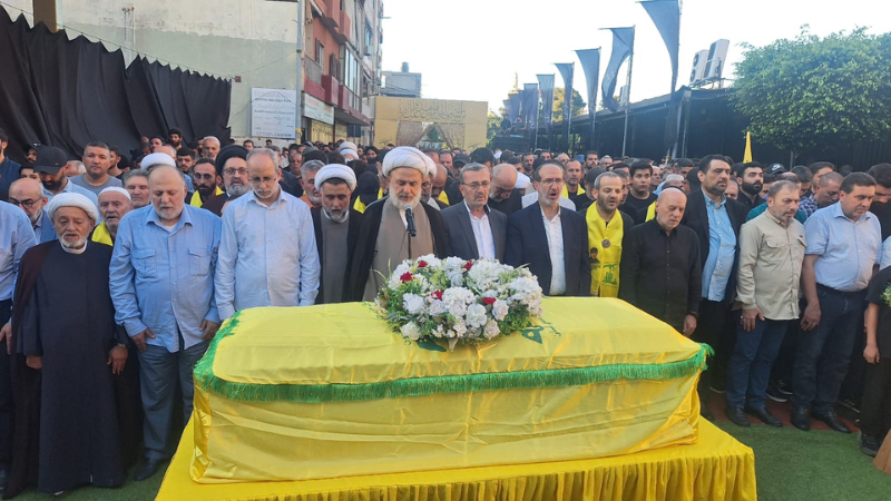 حزب الله شيع الشهيد السعيد على طريق القدس هاني حسين عز الدين في روضة الحوراء زينب (ع)