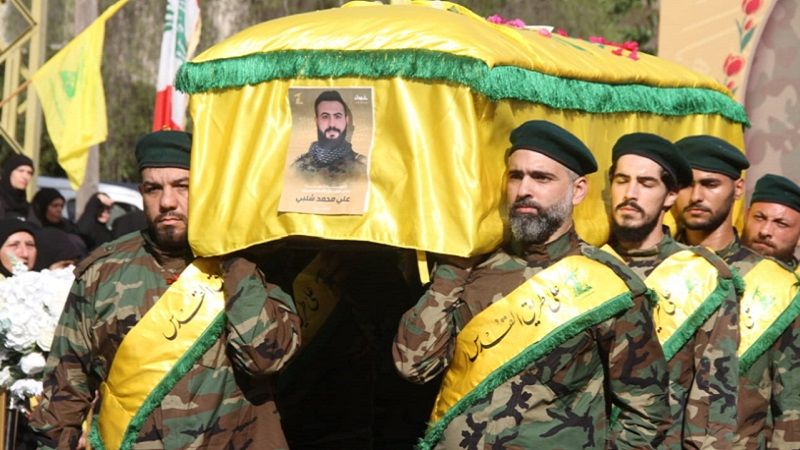 حزب الله شيّع الشهيد السعيد على طريق القدس المجاهد علي محمد شلبي في بلدة كفر ملكي
