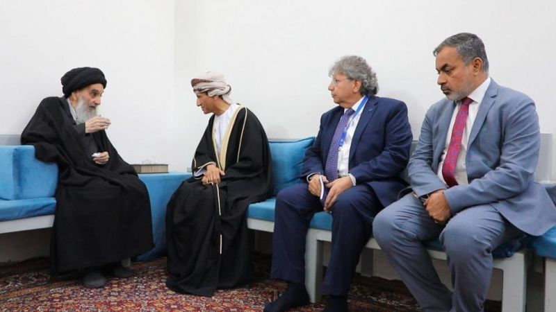 آية الله السيستاني استقبل ممثل الأمين العام للأمم المتحدة: المجتمع الدولي عاجز عن فرض حلول ناجعة لإيقاف الحرب في لبنان وغزة