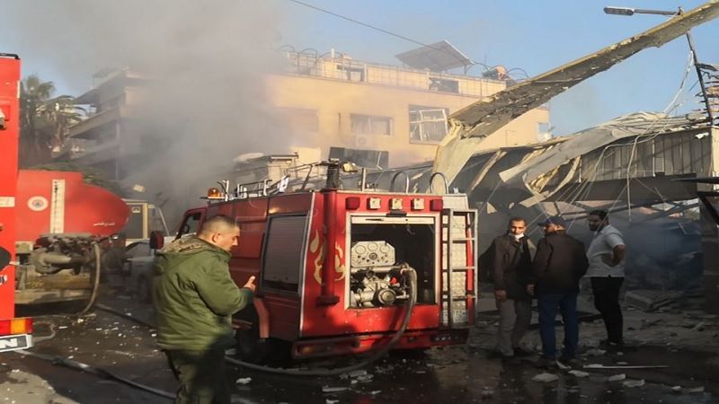 شهداء وجرحى بينهم نساء وأطفال في عدوان صهيوني استهدف أبنية سكنية في حي المزة ومنطقة قدسيا 