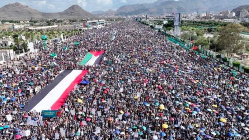 تحت شعار "ثابتون مع غزة..".. مسيرات مليونية في اليمن