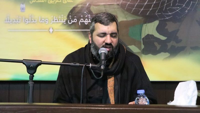 بالصور| مجلس عزاء حسيني عن روح الشهيد أحمد عبدو أبو عباس في مجمع الإمام الحسن العسكري (ع) 