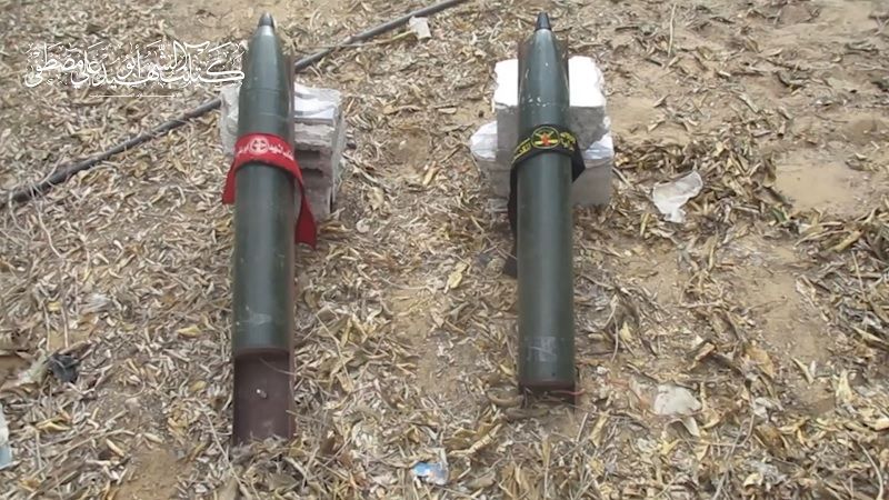 فيديو| قصف تحشدات العدو شرق رفح برشقة صاروخية من عيار "107"