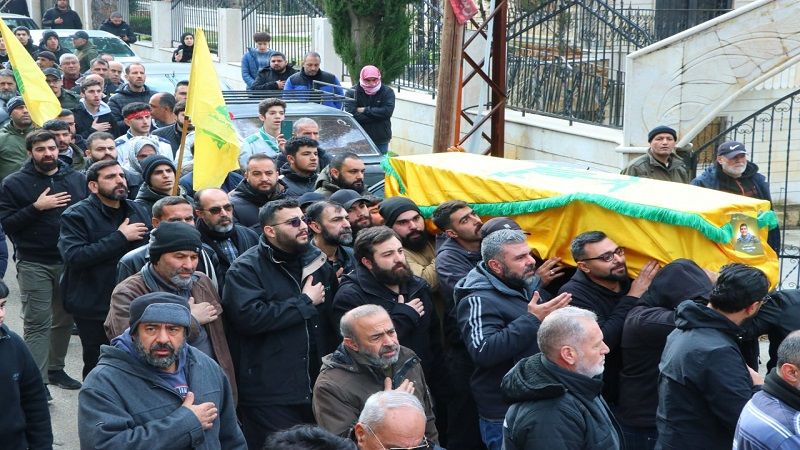 بالصور| تشييع الشهيد جهاد برو في عين الغويبة - جبيل 