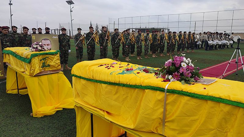 الهرمل تشيع الشهيدين أحمد ناصر الدين وحسن حسن