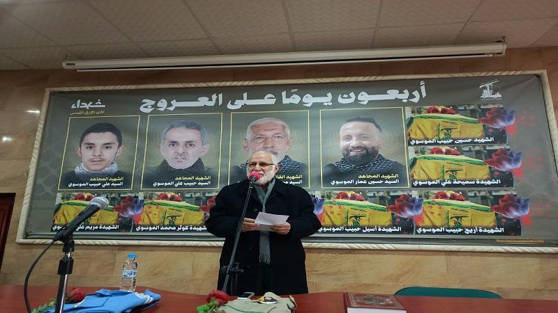 بالصور| حفل تكريمي لثلّة من الشهداء في النبي شيت