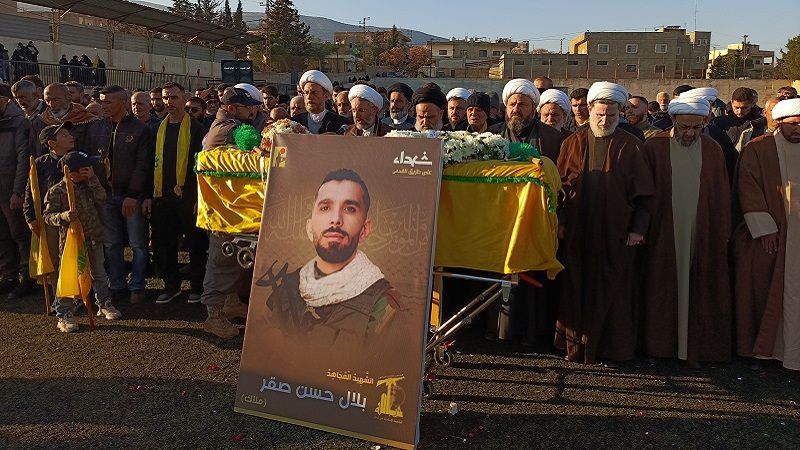 حزب الله شيّع في الهرمل الشهيد على طريق القدس بلال حسن صقر "ملاك"