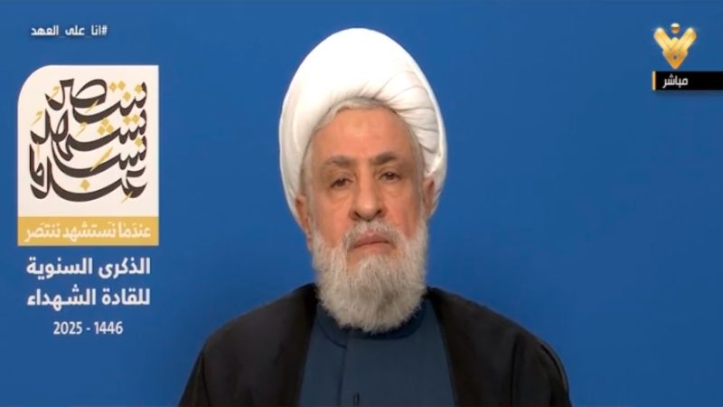  الشيخ قاسم: الحكومة مطالبة بموقف صلب وحاسم حيال الإنسحاب "الإسرائيلي" في 18 شباط وموقف سيادي بملف الطيران الإيراني