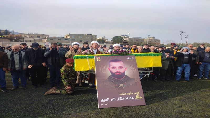 حزب الله شيّع الشهيد عماد خير الدين في الهرمل