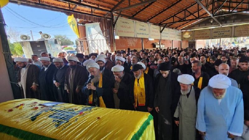 حزب الله شيّع الشّهيد الشيخ مصطفى بزي في بنت جبيل