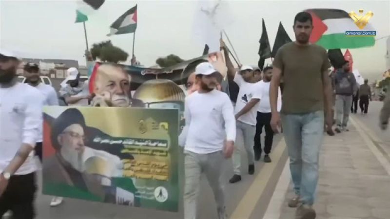 فيديو| في يوم القدس.. مسيرات في مخيمات الشتات ومخيم برج البراجنة باتّجاه مرقد الشهيد الأقدس 