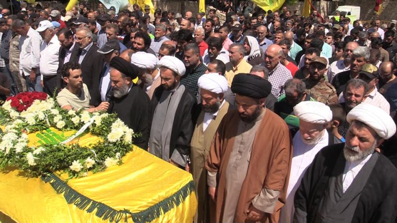 حزب الله وأهالي طاريا يشيّعون الشهيد علي الأكبر حمية