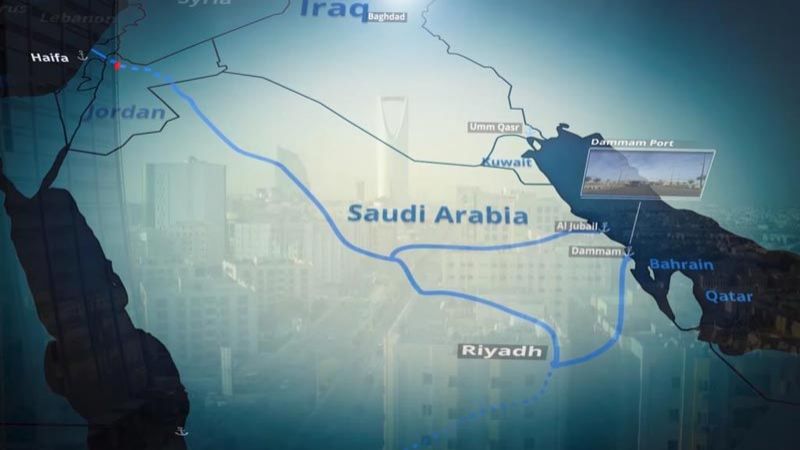 العدو ينشر تفاصيل مشروع سكة حديد تربط الأراضي المحتلة بالخليج