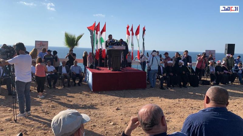 "ثروتنا خط أحمر".. وقفة إعلامية في الناقورة: لا مساومة على حق لبنان في حدوده وثروته النفطيّة