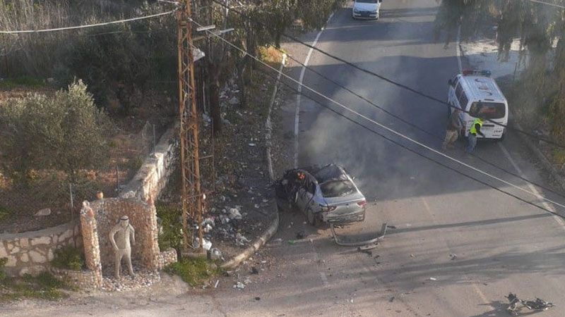 لبنان| بالصورة: الطائرات المسيّرة الصهيونية تستهدف سيارة على طريق عام برعشيت بيت ياحون لبنان| بالصورة: الطائرات المسيّرة الصهيونية تستهدف سيارة على طريق عام برعشيت بيت ياحون