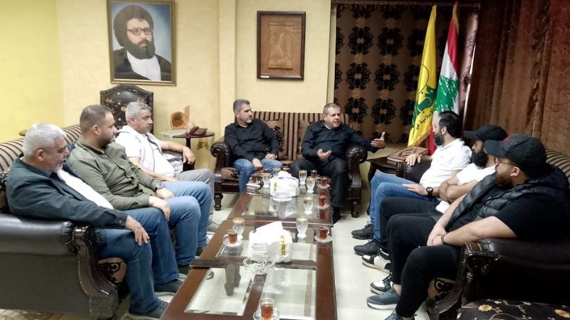 حزب الله في صيدا عرض مع وفد من الحرس القومي العربي الأوضاع العامة&nbsp;