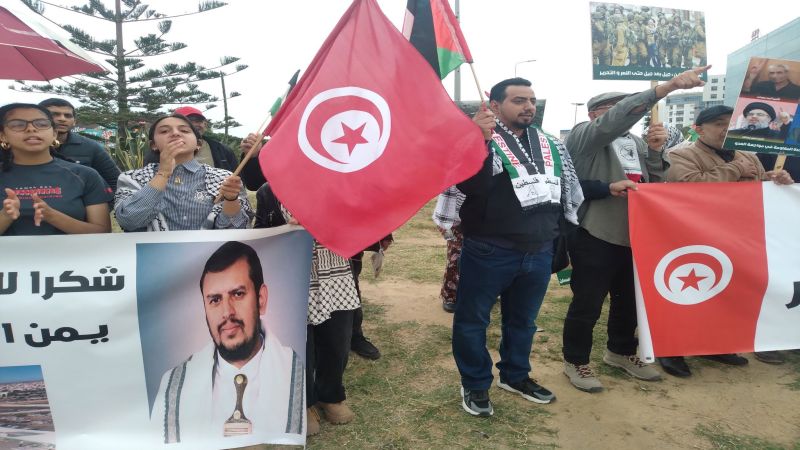 إدانة شعبية تونسية للعدوان الصهيوني المزدوج على اليمن