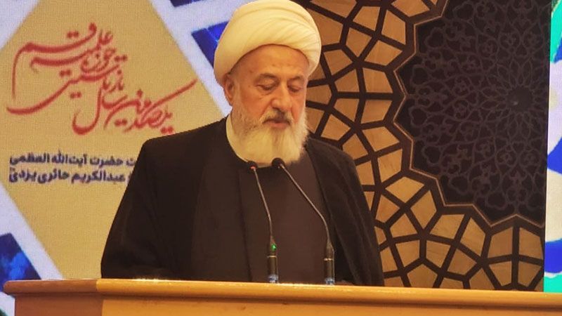 الشيخ الخطيب في مؤتمر الذكرى المئوية للحوزة العلمية في قم: للمزيد من العناية بلبنان الجريح