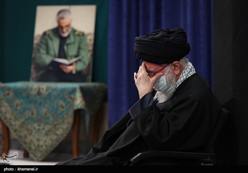 بالصور.. عزاء بذكرى استشهاد السيدة الزهراء (ع) بحضور الإمام الخامنئي