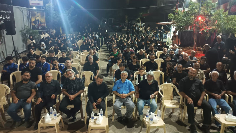 بالصور.. حزب الله يقيم مجالس عزاء حسينية في المتن الشمالي