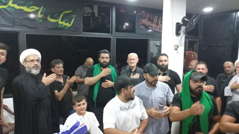 بالصور.. حزب الله يقيم مجالس عزاء حسينية في المتن الشمالي
