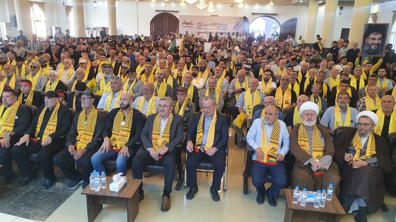 بالصور.. الاحتفال التكريمي للشهداء على طريق القدس  في دير قانون النهر