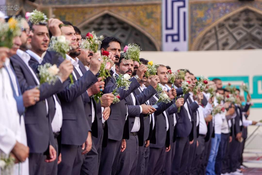 بالصور: رفع راية عيد الغدير في العتبة العلوية المقدسة بالنجف الأشرف