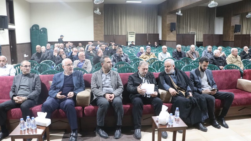 بالصور| مجلس عزاء عن روح الشهيد السعيد نضال حسين سمحات في مجمع الإمام الحسن العسكري (ع) في الكفاءات