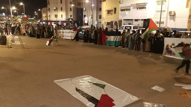 الشارع المغربي يحتفي بنصر غزة